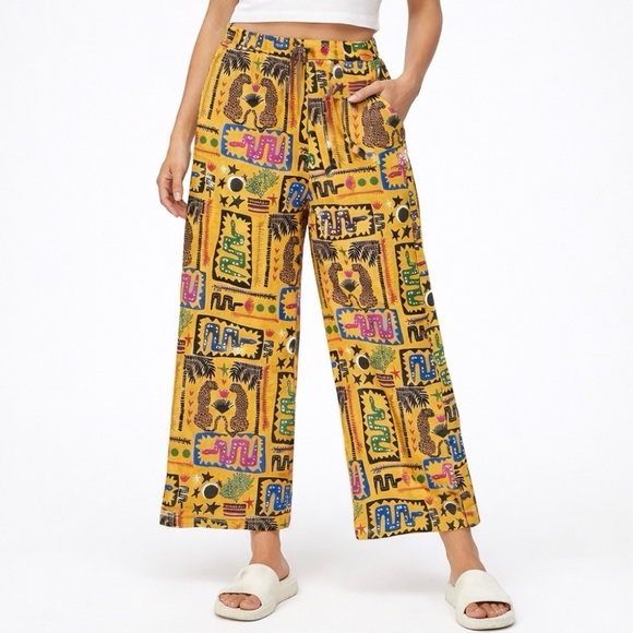 Nooworks Desert Disaster Catalina Linen Limited Edition Textiles Pants - Picture 2 of 10